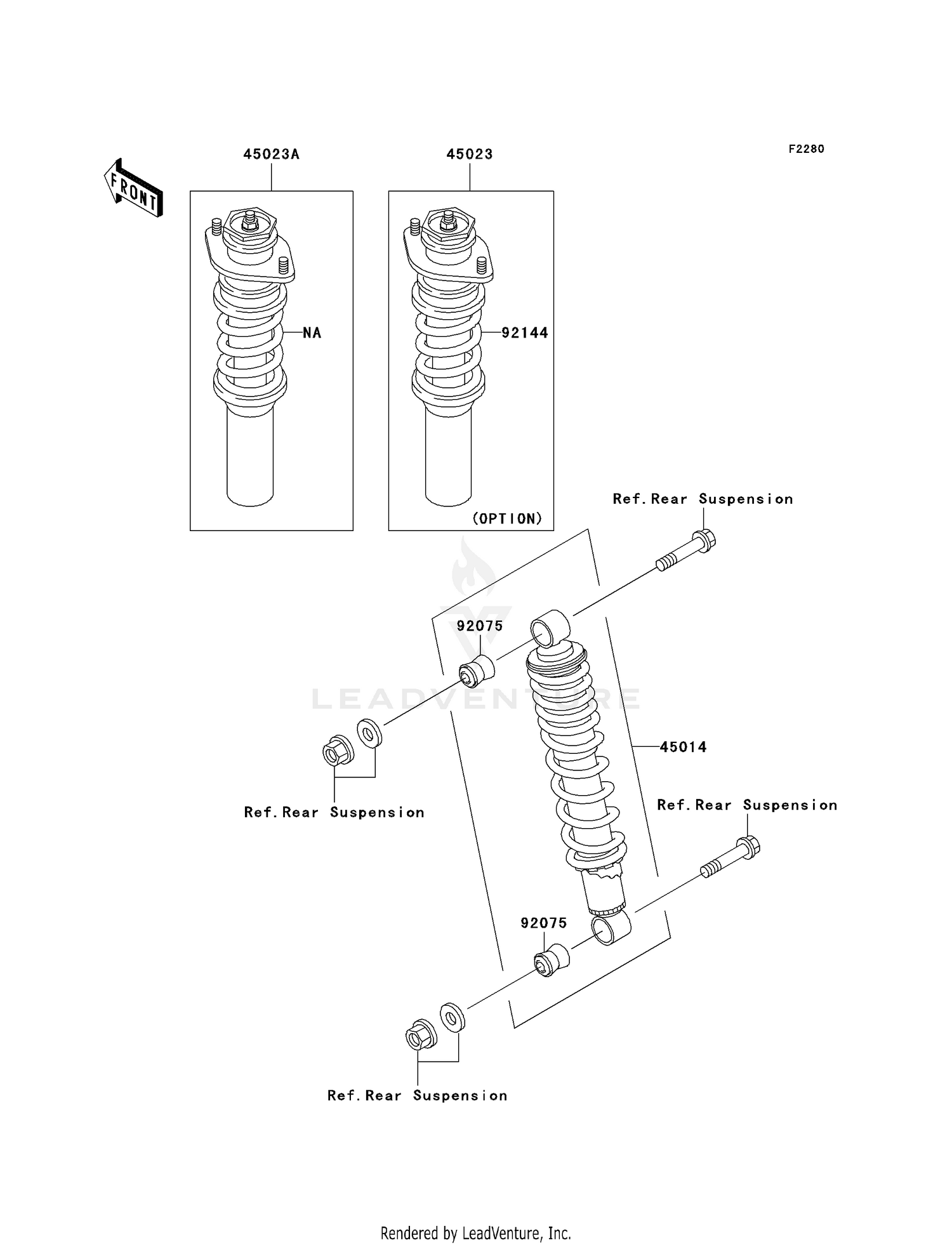 45023-7503 STRUT,FR,K=1.95