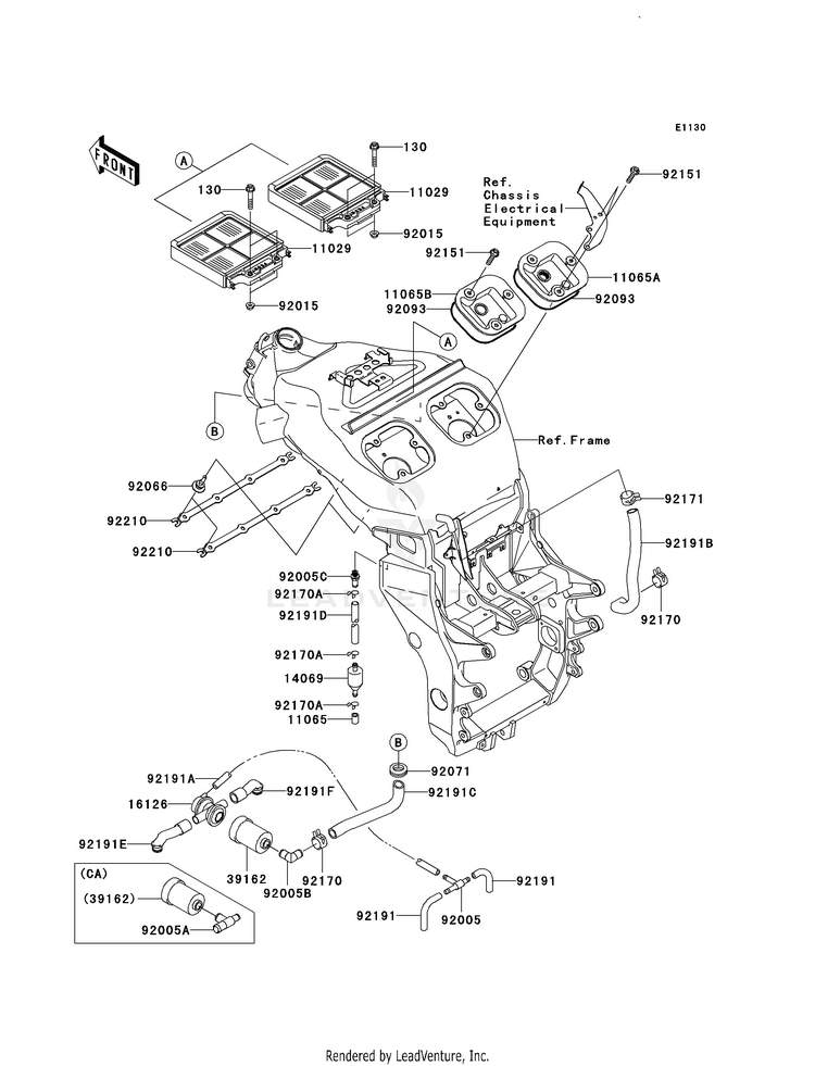 Air Cleaner (B1/B2) Schematic