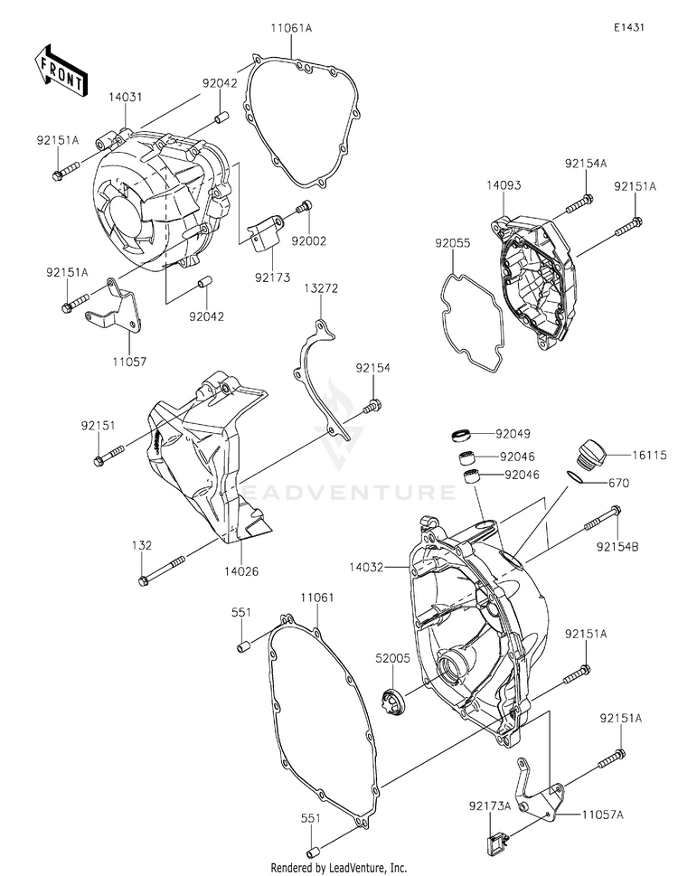 Engine Cover(S) Schematic