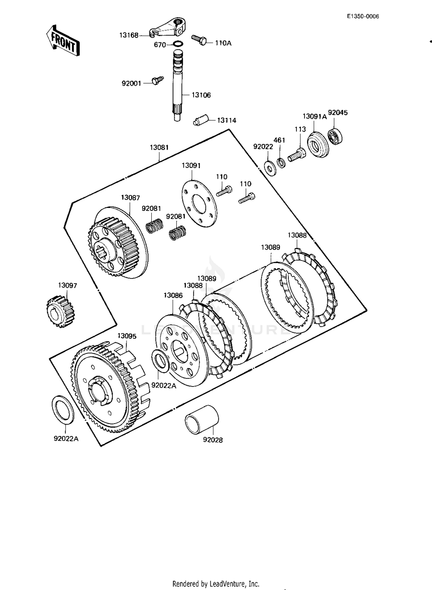 CLUTCH ('82-'83 KE175-D4/D5)