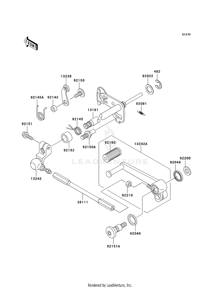 Gear Change Mechanism Schematic