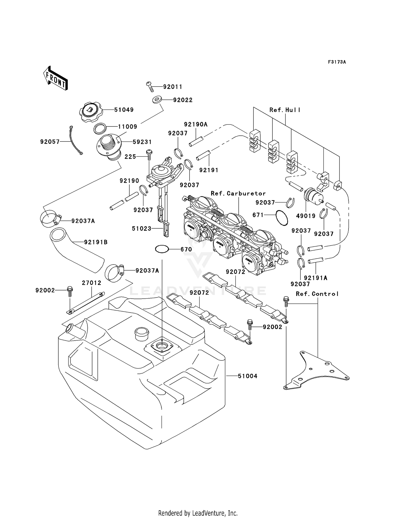 FUEL TANK (JH1100-A2-A5)