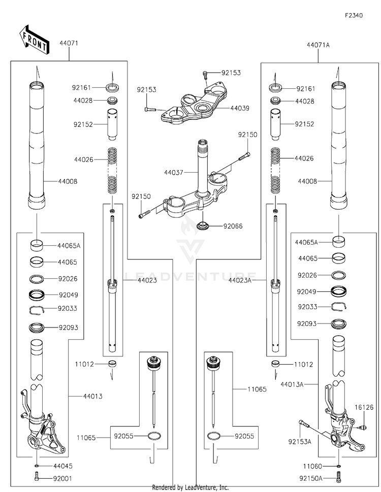 Front Fork Schematic