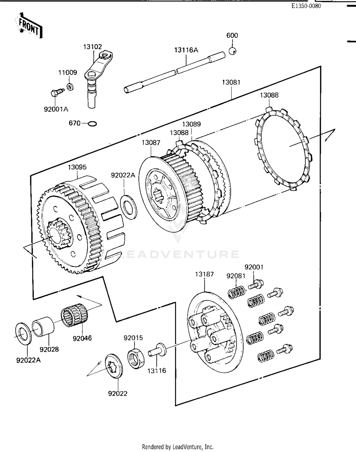 CLUTCH ('84 KX250-C2)