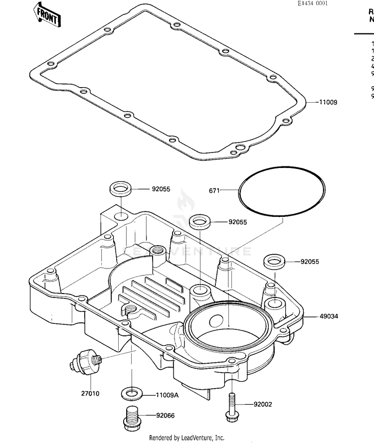 Oil Pan Schematic