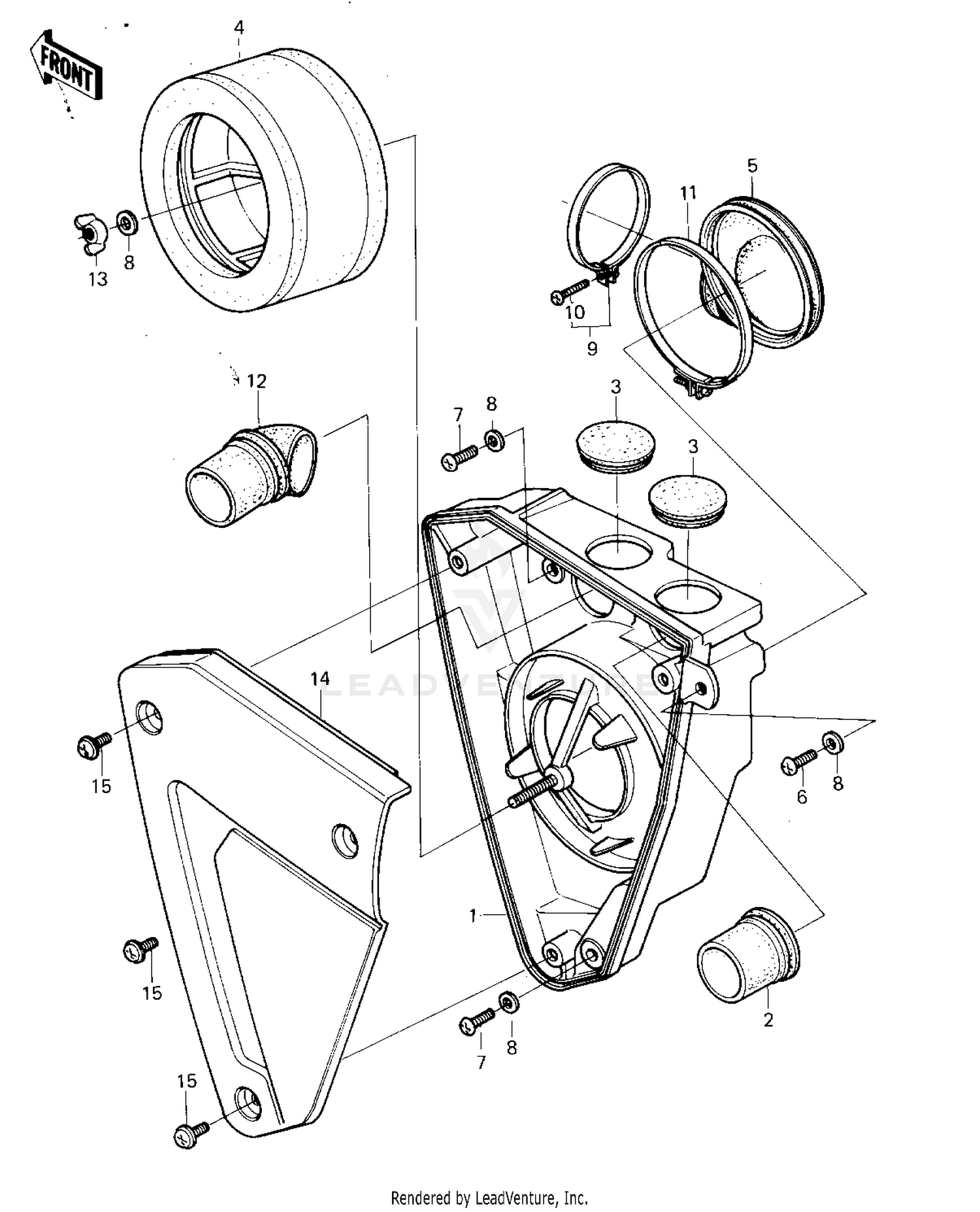 AIR CLEANER ('80 A6)