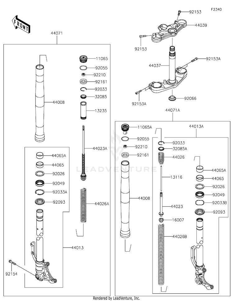 Front Fork Schematic