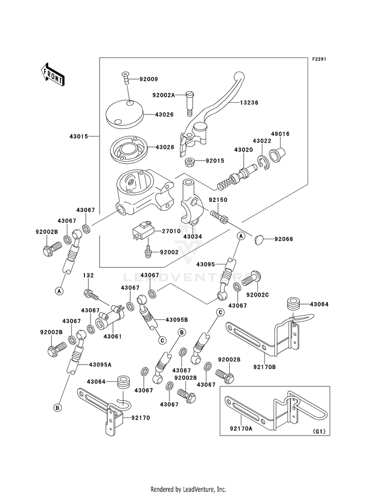 Front Master Cylinder Schematic