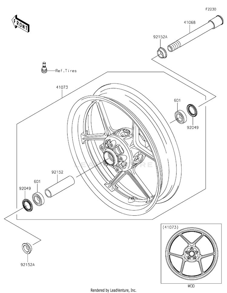 Front Wheel Schematic