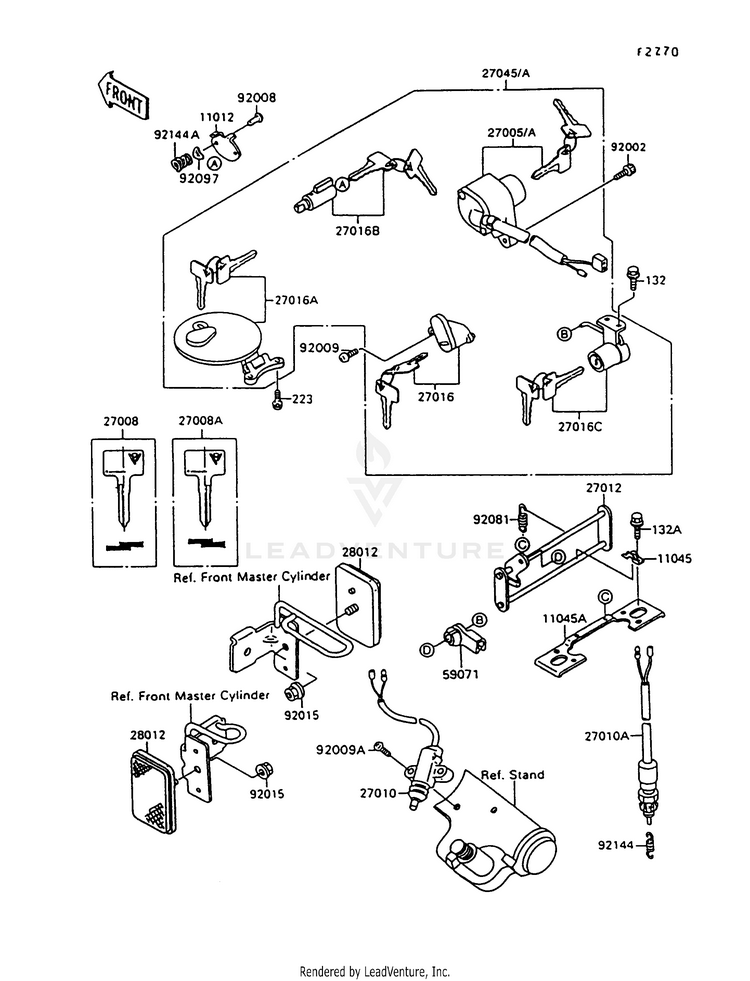 Ignition Switch/Locks/Reflectors Schematic