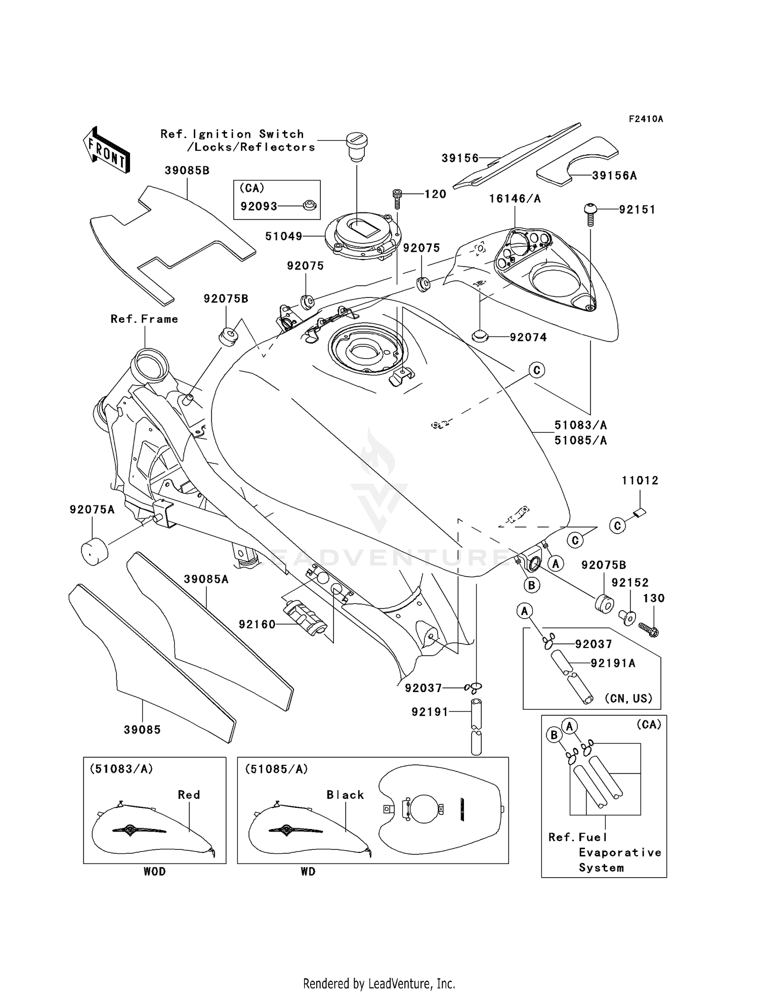 FUEL TANK (B8F/B8FA)