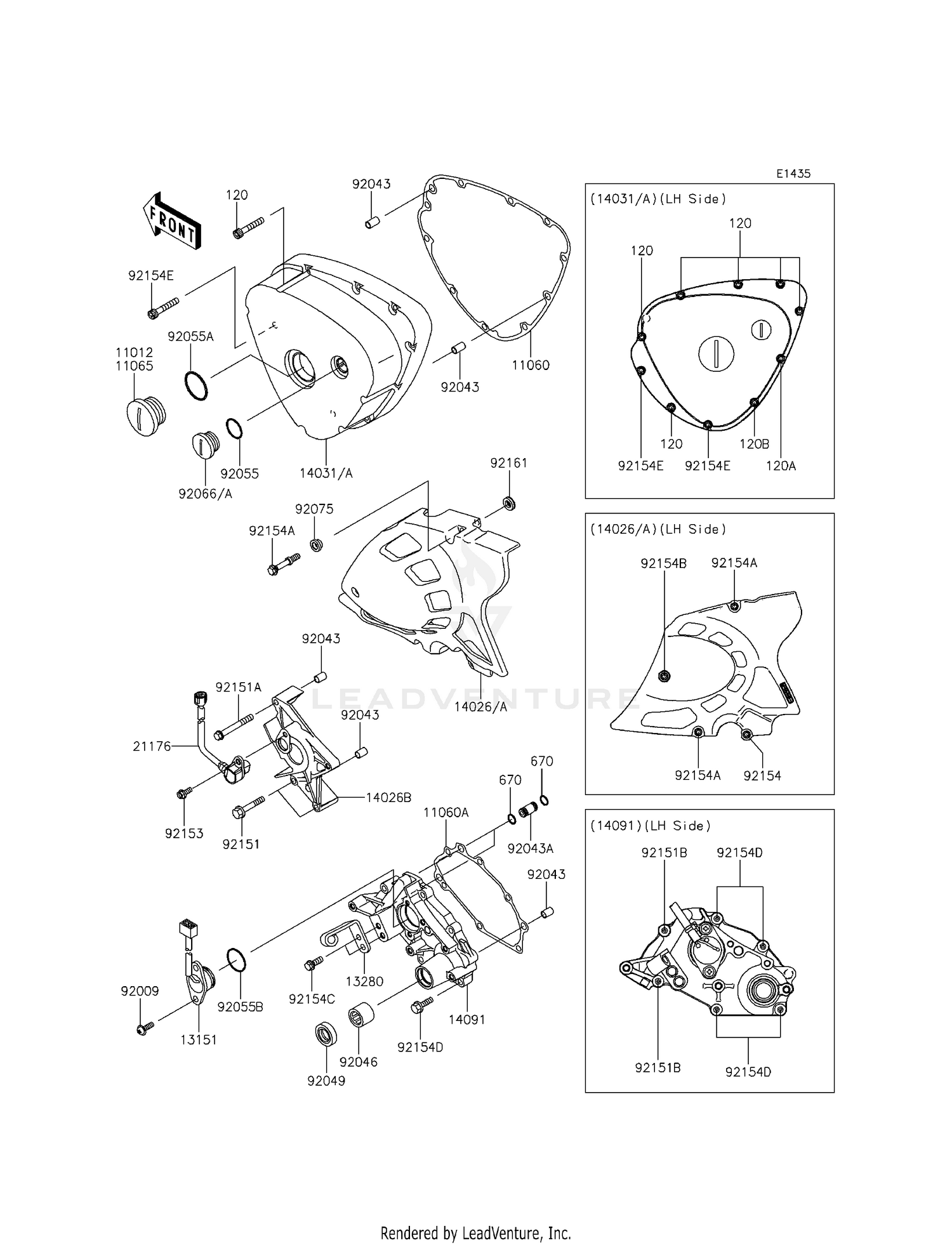 LEFT ENGINE COVER(S)