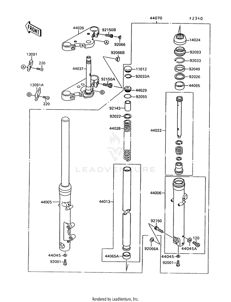 Front Fork Schematic
