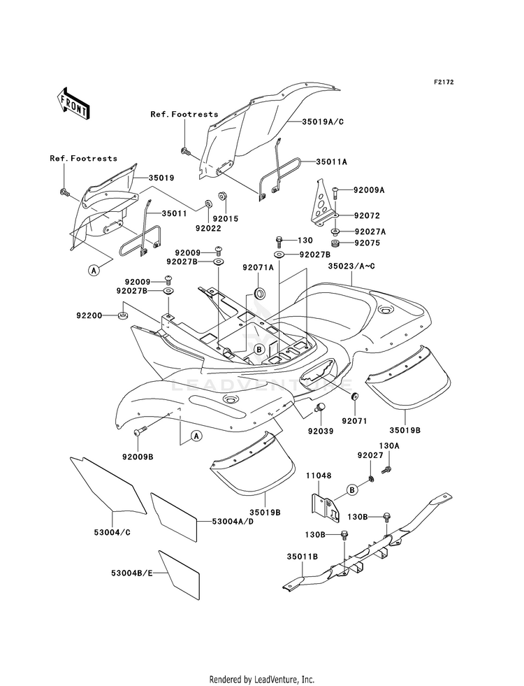 Rear Fender(S) Schematic