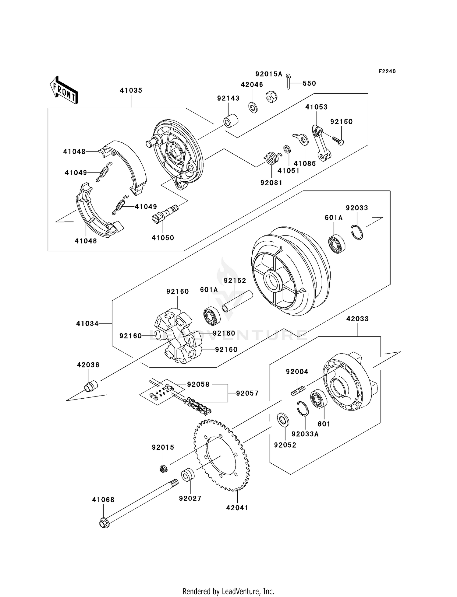 REAR WHEEL/CHAIN