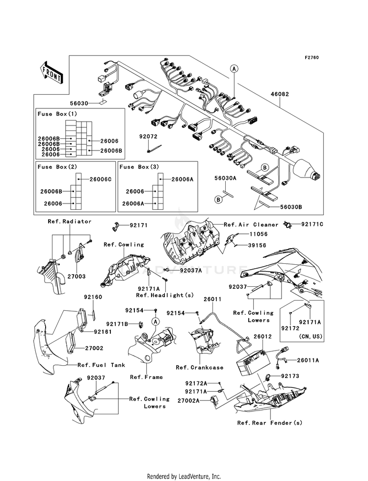 Chassis Electrical Equipment (Kbf) Schematic