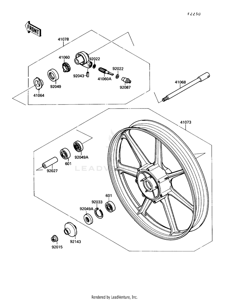 Front Hub (&Namija001440) Schematic