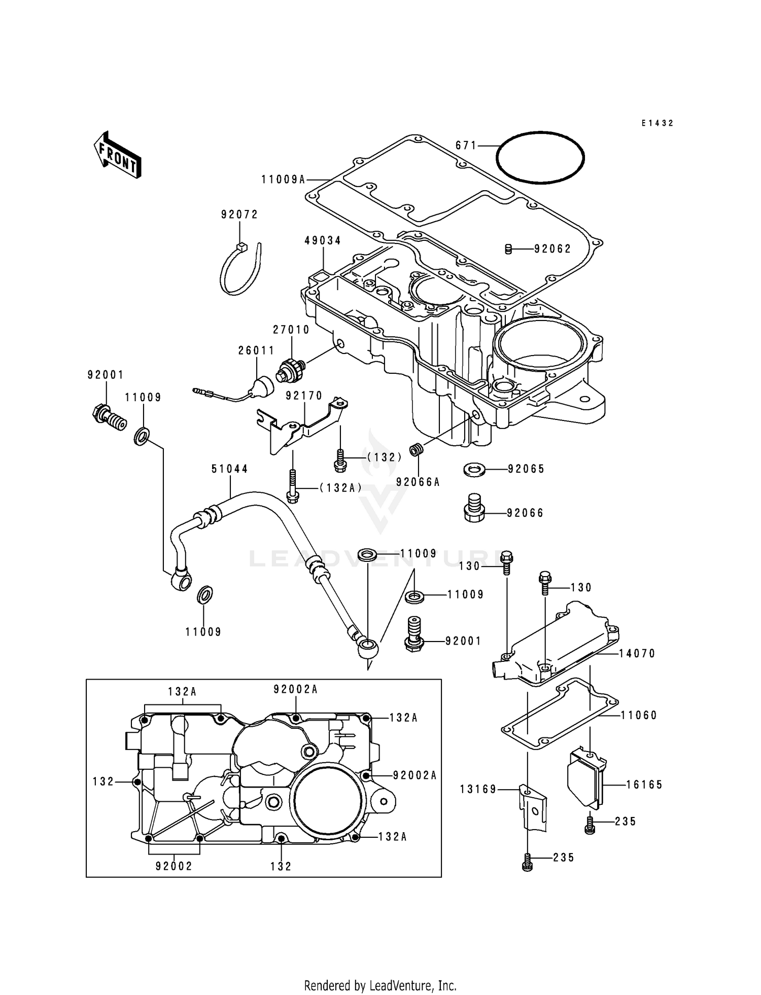 BREATHER COVER/OIL PAN