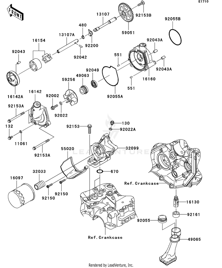 Oil Pump/Oil Filter Schematic