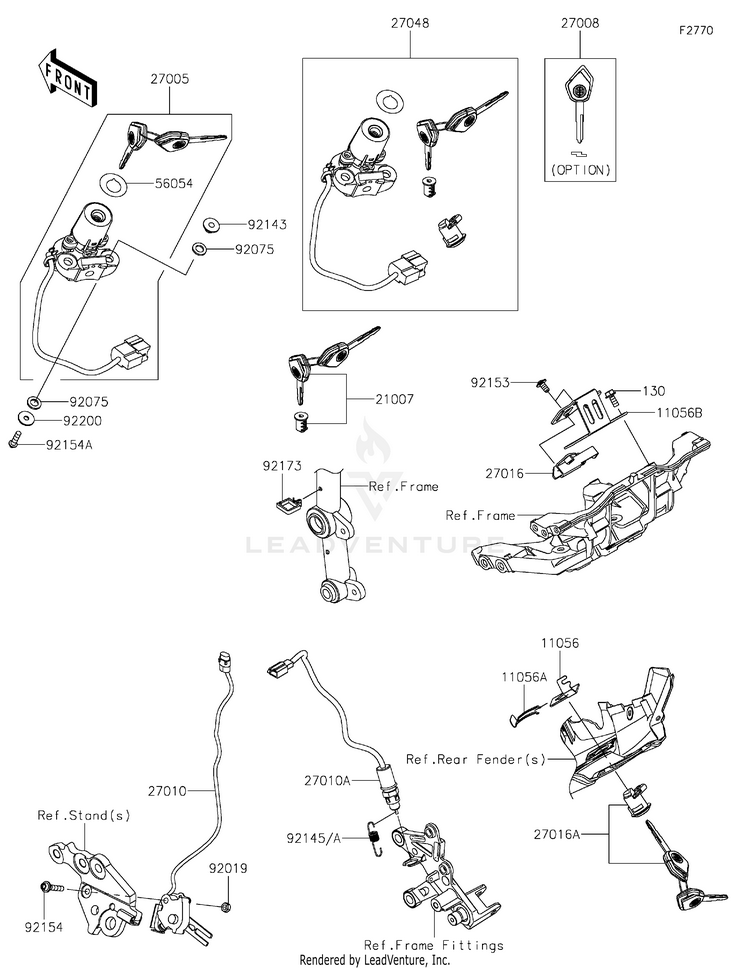 Ignition Switch/Locks/Reflectors Schematic