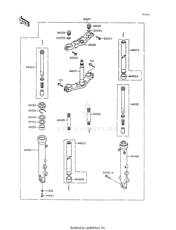 Front Fork Schematic