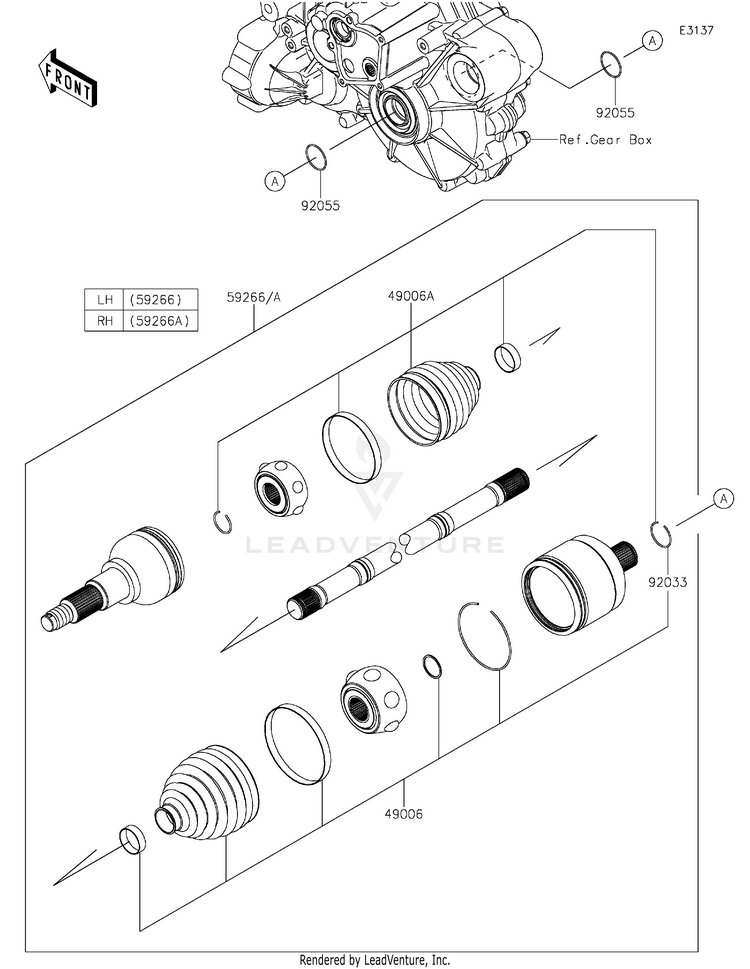 Drive Shaft-Rear Schematic