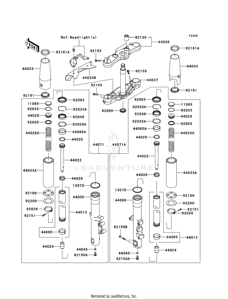 Front Fork Schematic