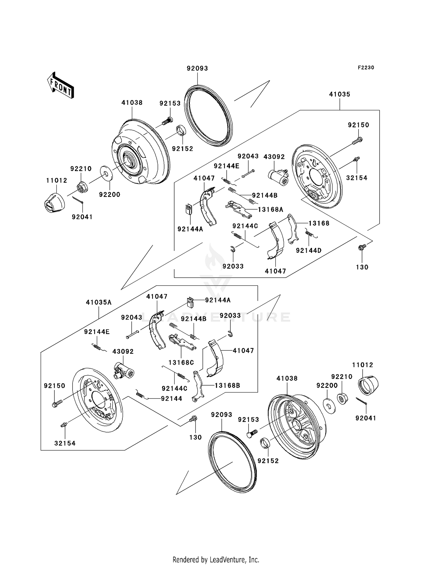 FRONT HUBS/BRAKES