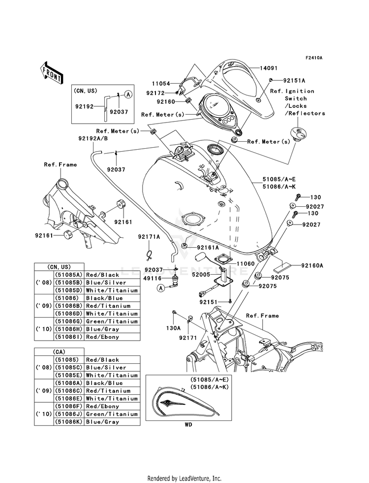 Fuel Tank (D8f-Daf) Schematic