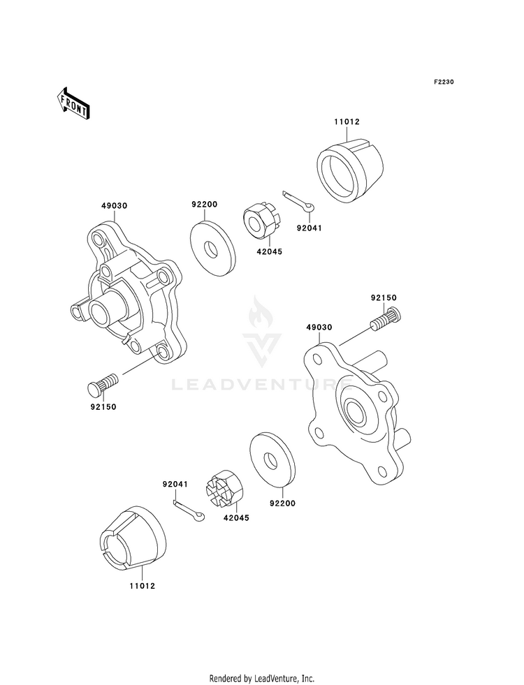 Front Hub Schematic