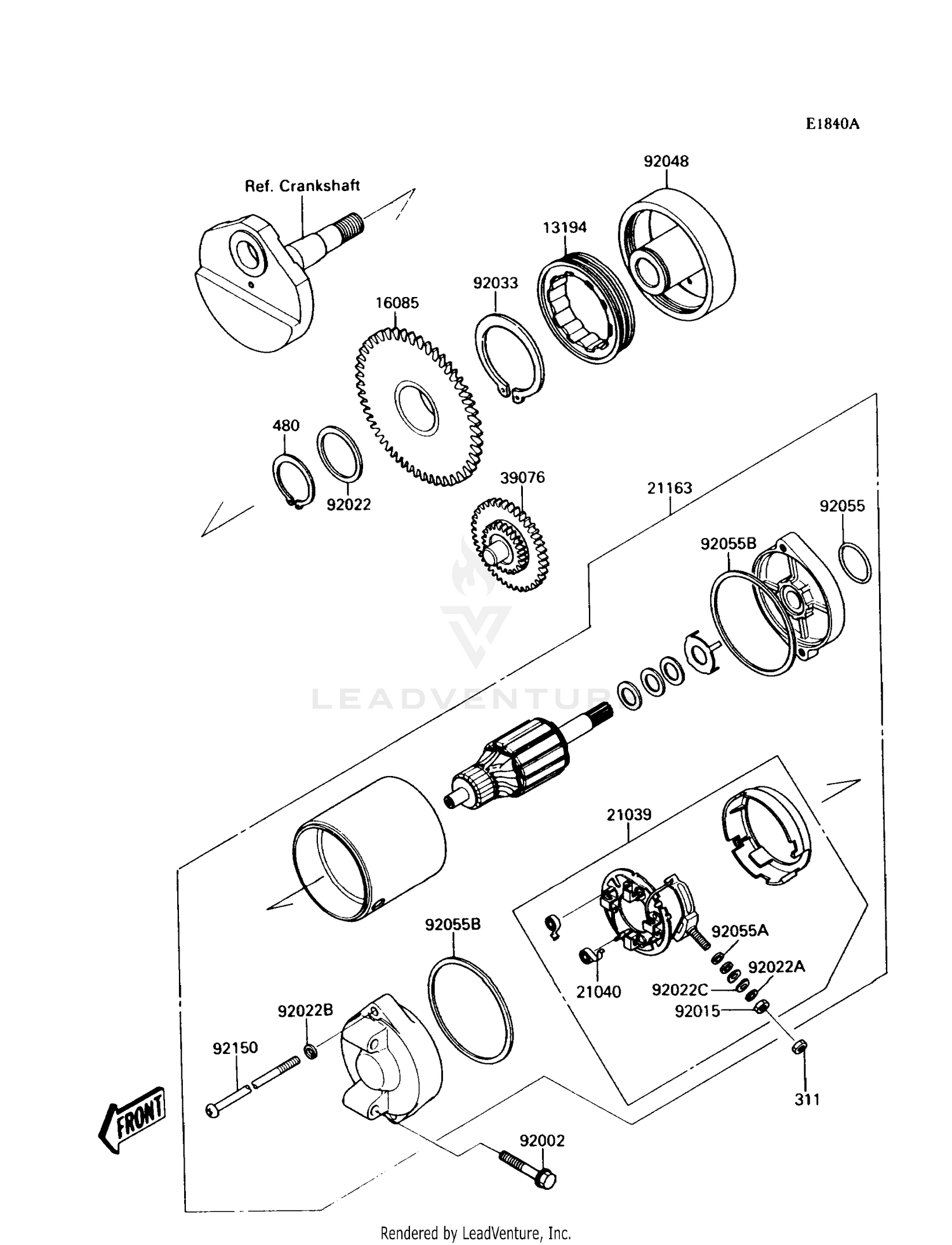STARTER MOTOR (JS300-A2)