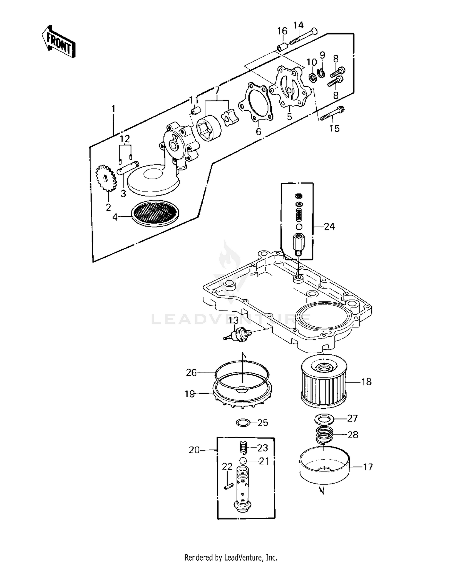 OIL PUMP/OIL FILTER ('80-'81 C1/C2)