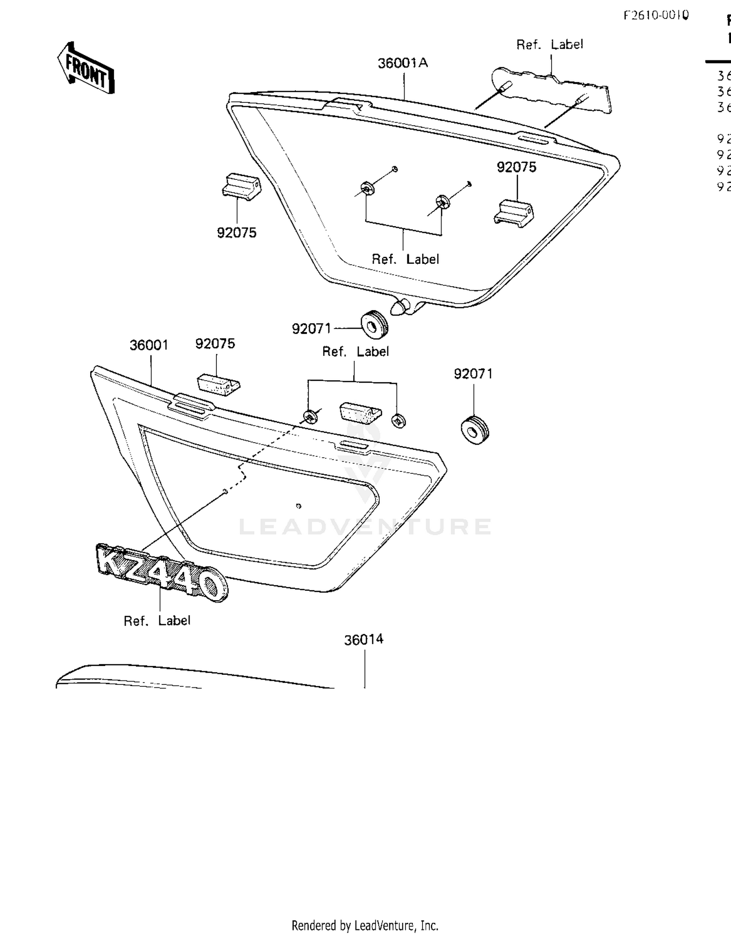 SIDE COVERS/CHAIN COVER ('81 B2)