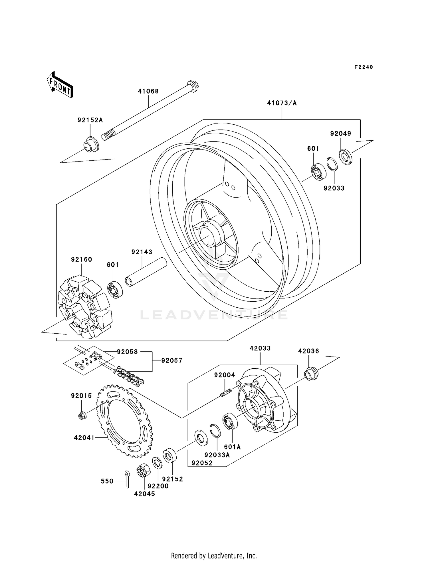 REAR WHEEL/CHAIN