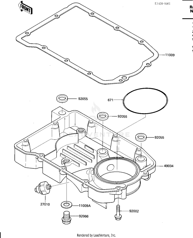 Oil Pan Schematic