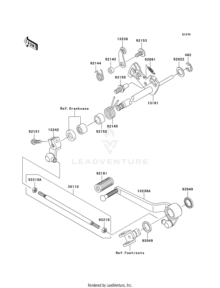 Gear Change Mechanism Schematic