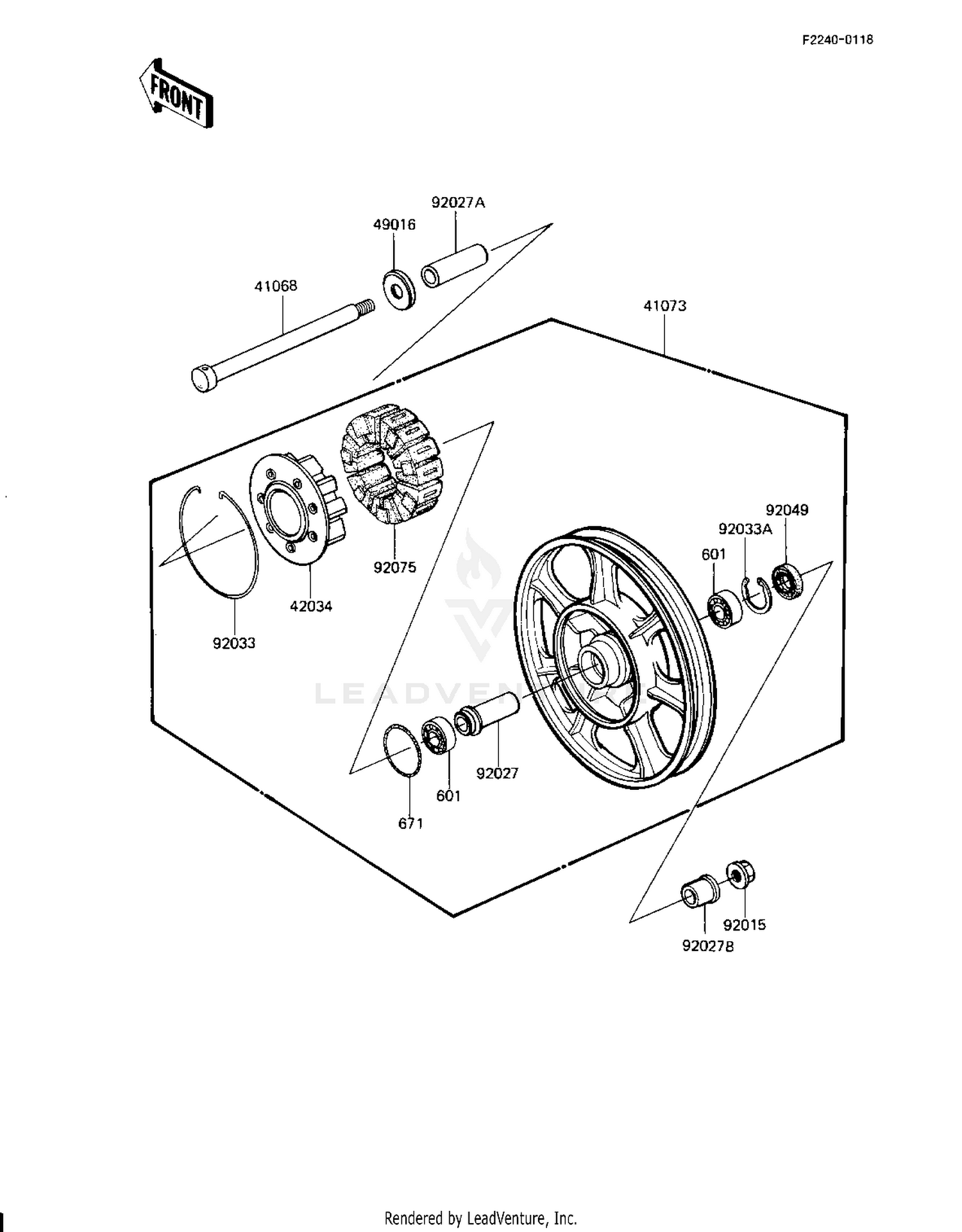 REAR WHEEL/HUB
