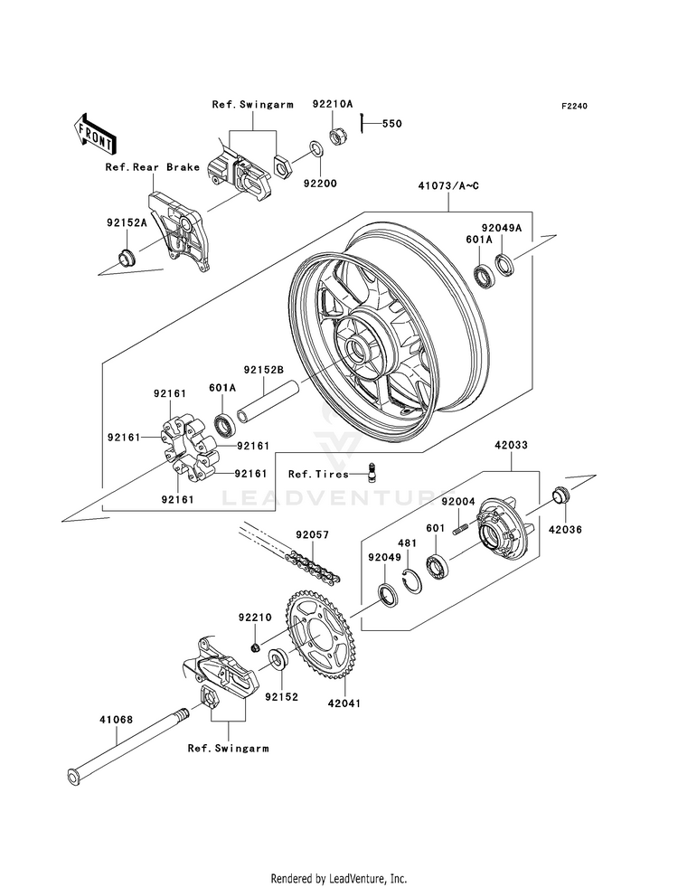 Rear Wheel/Chain Schematic