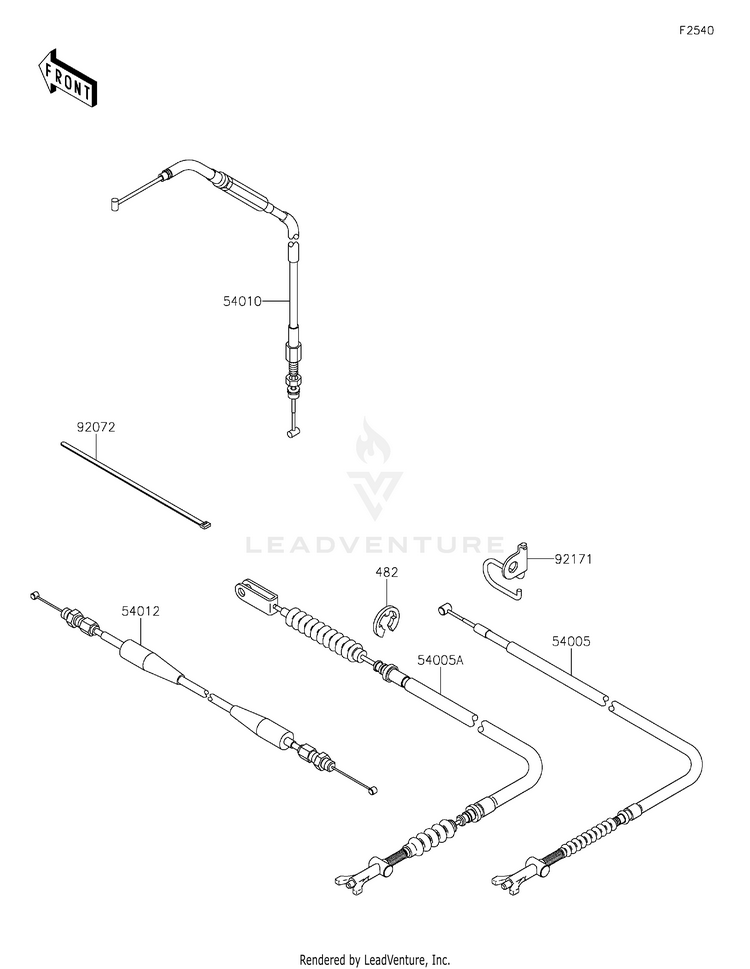 Cables KVF750GLF Brute Force 750 4x4i EPS (2020) Schematic