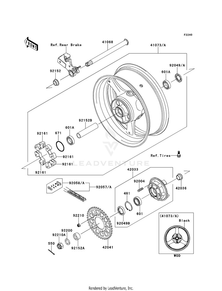 Rear Wheel/Chain Schematic