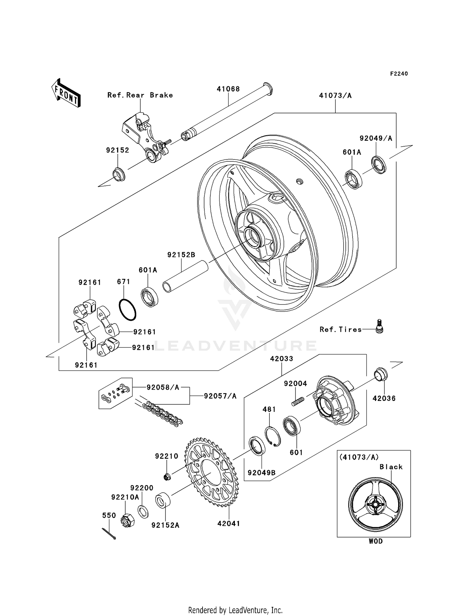 REAR WHEEL/CHAIN