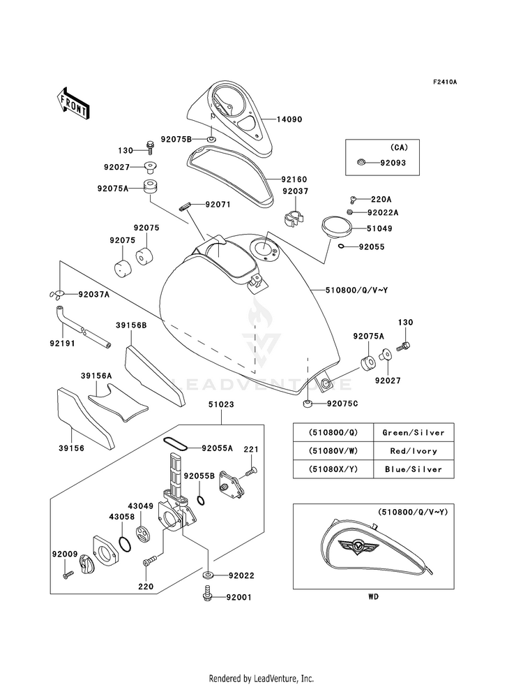 Fuel Tank (Vn800-B2) Schematic