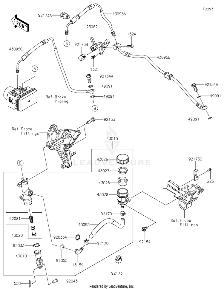 Rear Master Cylinder Schematic
