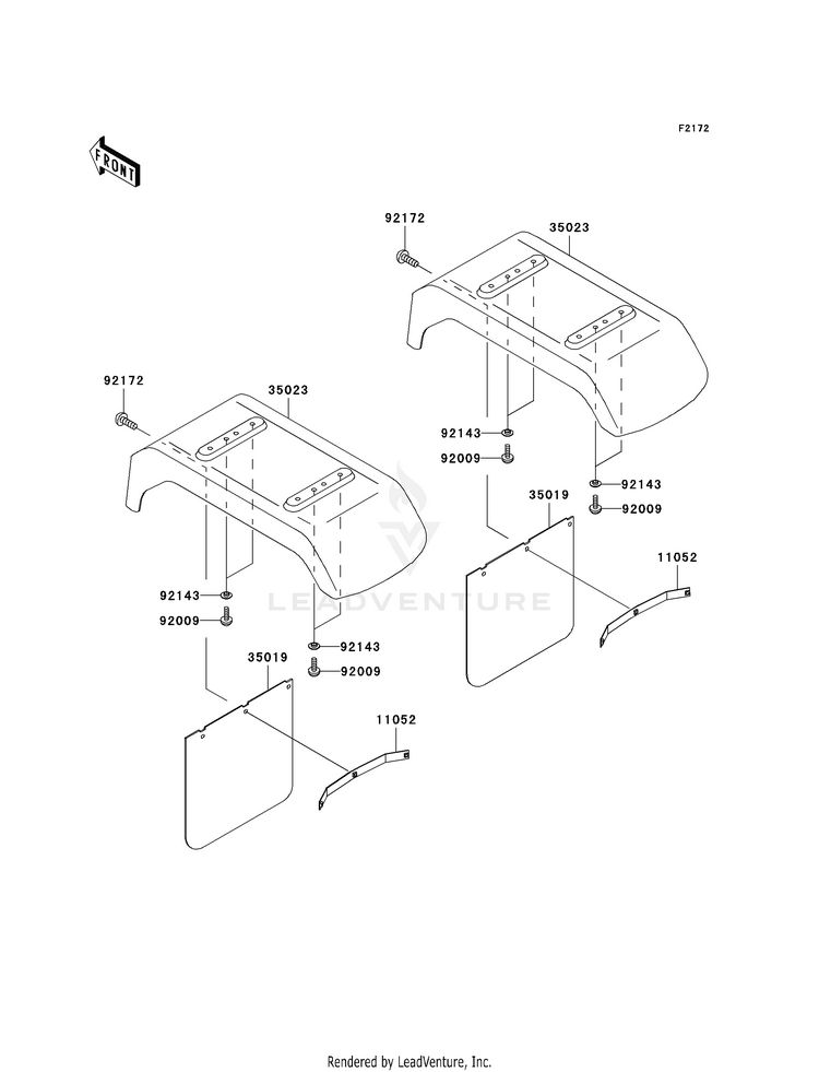 Rear Fender(S) Schematic