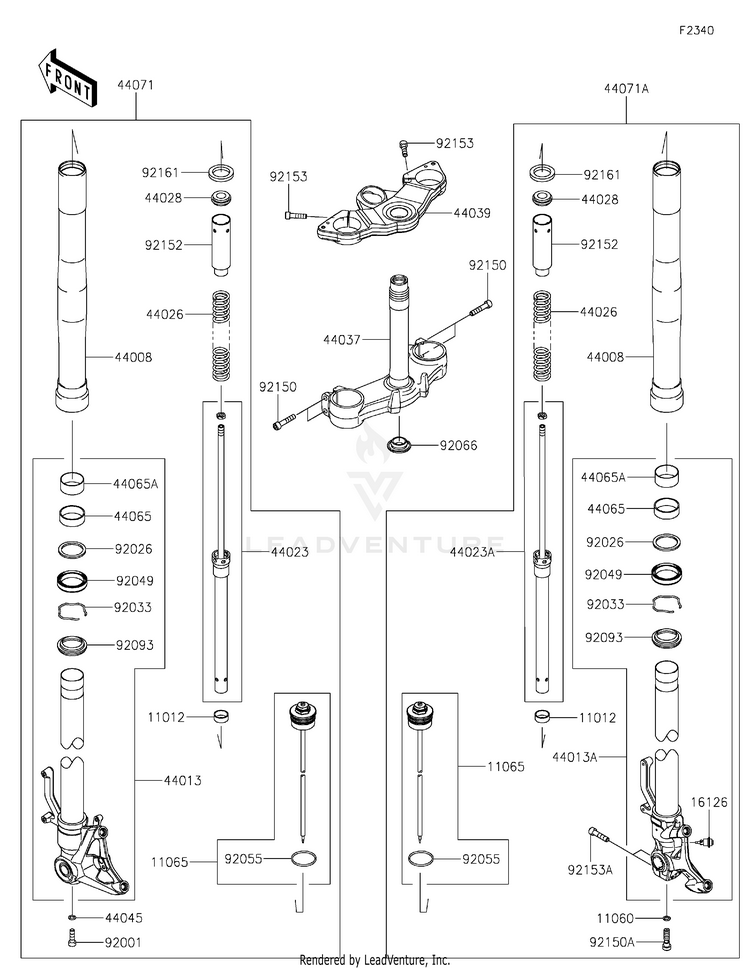 Front Fork Schematic