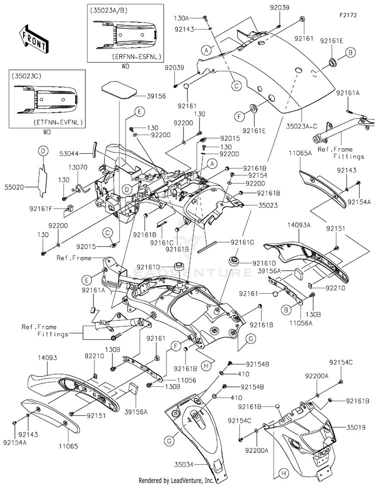 Rear Fender(S) Schematic