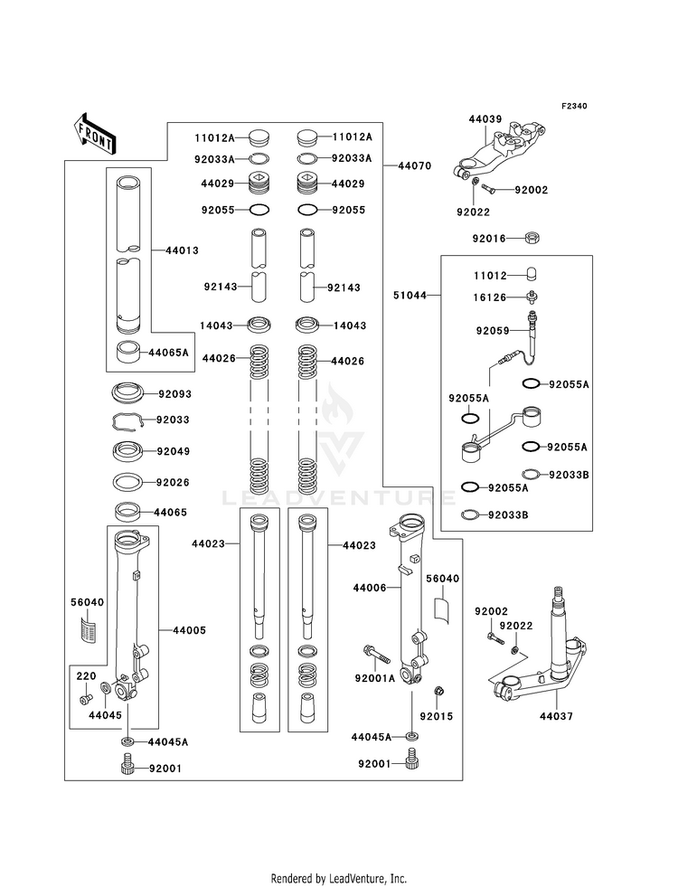 Front Fork Schematic