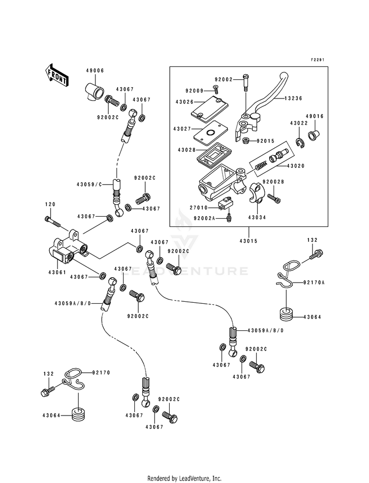 Front Master Cylinder Schematic