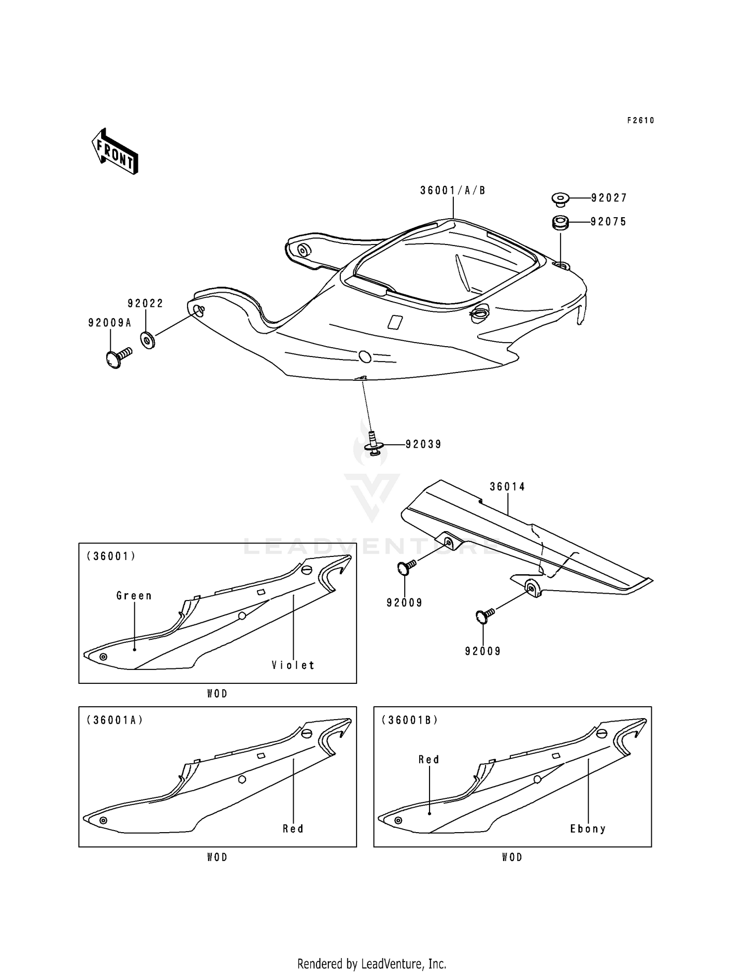 SIDE COVERS/CHAIN COVER (ZX600-G1)