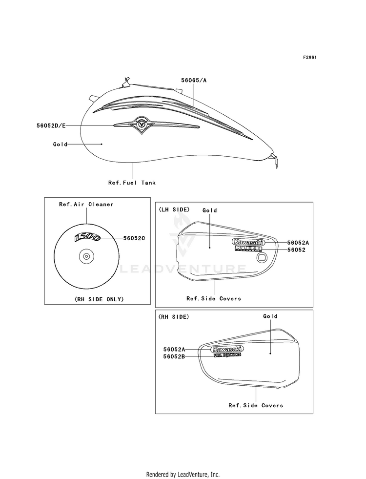 Decals (Gold)(Vn1500-P1) Schematic
